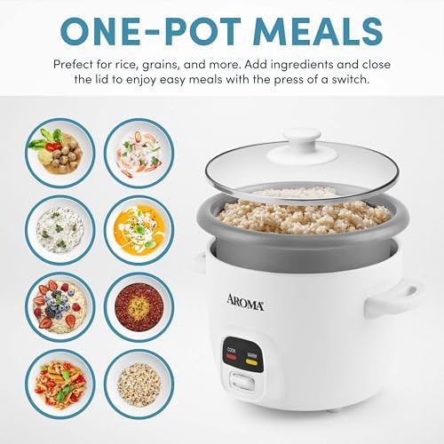 Small white six cup rice cooker — photo 3