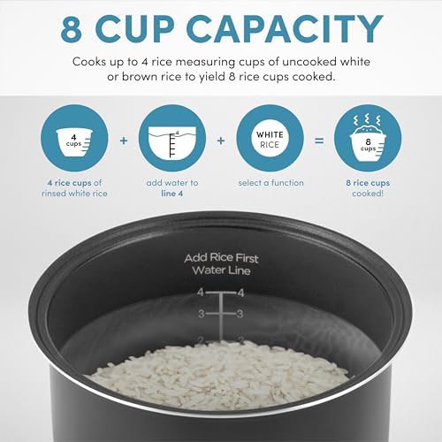 Stainless steel eight cup digital multicooker — photo 5