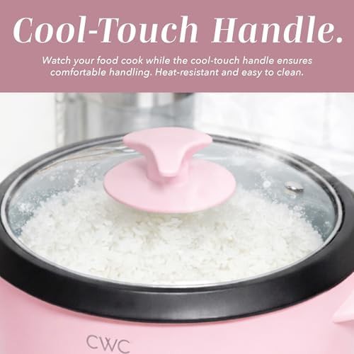 Pink six cup compact rice cooker — photo 4