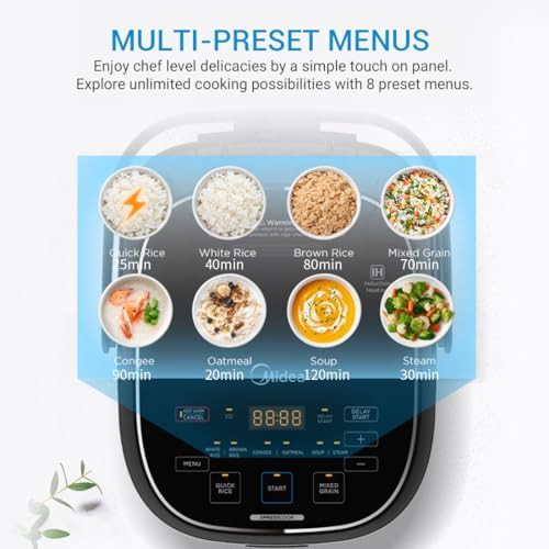 Induction heating rice cooker with steamer basket — photo 4