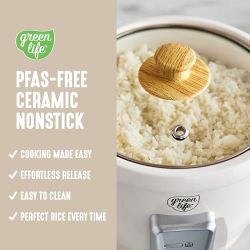 Cream ceramic multi grain cooker three cups — photo 4