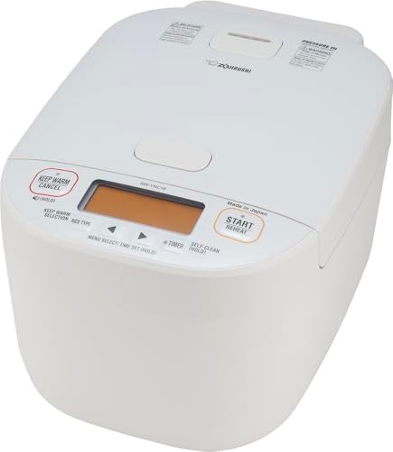 White induction ten cup cooker with steamer