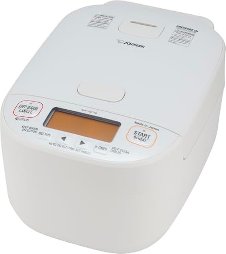 White pressure induction rice cooker 5.5 cup