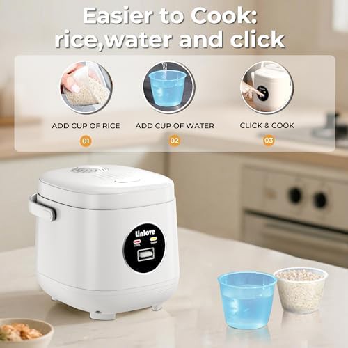 Small three cup white mini cooker — photo 4