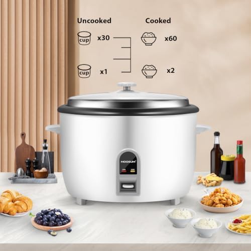 Large capacity white commercial rice cooker — photo 5