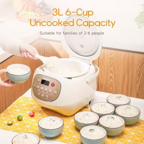 Large ceramic six cup rice cooker — photo 4