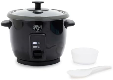 Black ceramic mini rice cooker three cups