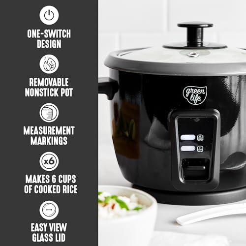 Black ceramic mini rice cooker three cups — photo 4