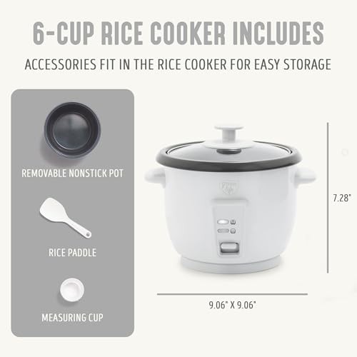 White ceramic mini rice cooker three cups — photo 3