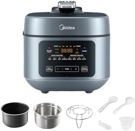 Electric pressure cooker with dual pots