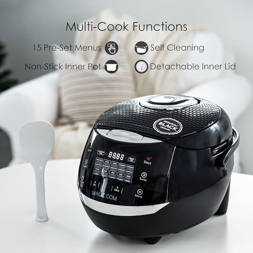 Digital ten cup black rice cooker — photo 4