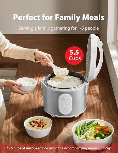 Silvery white one touch steamer five cup — photo 5