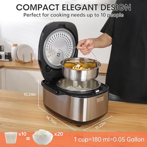 Induction Heating Twenty Cup Rice Cooker — photo 3