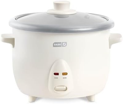 Cream family sized twenty cup cooker
