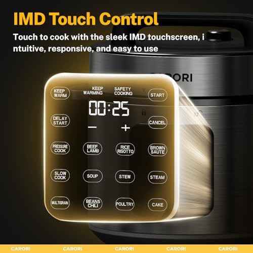 Silver touchscreen eight quart pressure cooker — photo 4