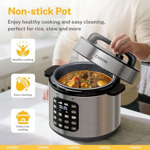 Silver touchscreen eight quart pressure cooker — photo 5