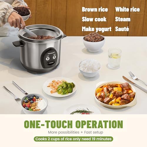 Small silver cooker with stainless steel pot — photo 4