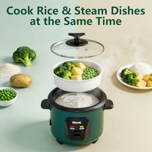 Green one button small rice cooker — photo 3