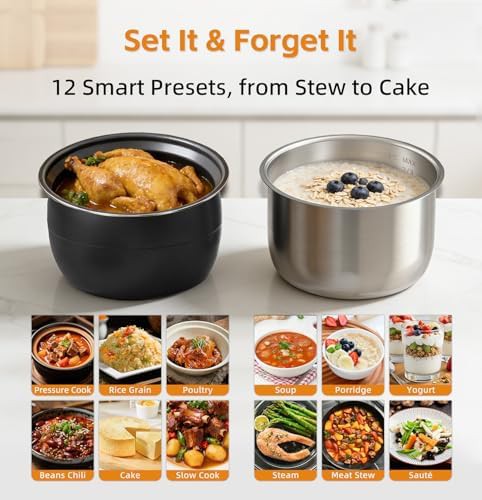 Dual pot pressure cooker with stainless and ceramic inserts — photo 3