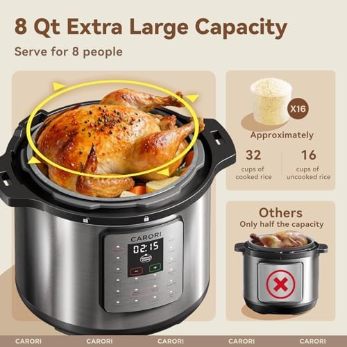 Silver pressure cooker with ceramic pot — photo 3