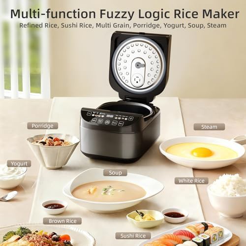 Black fuzzy logic six cup maker — photo 5