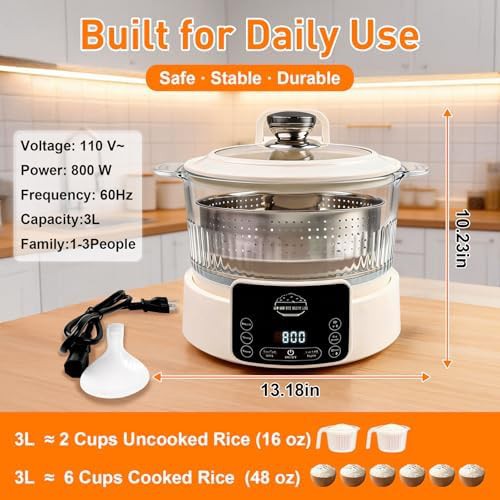 Three liter starch removing rice cooker — photo 4