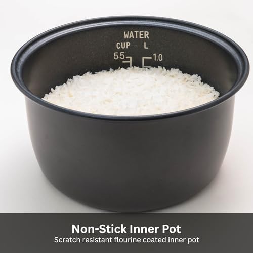 Flower pattern 5.5 cup white rice cooker — photo 3