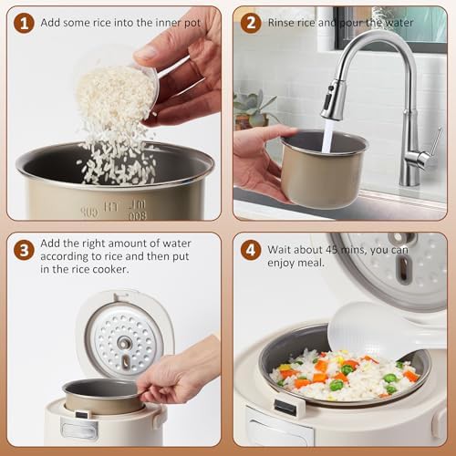 Compact two cup portable rice cooker — photo 4