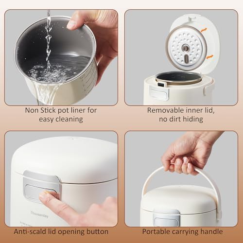 Compact two cup portable rice cooker — photo 5