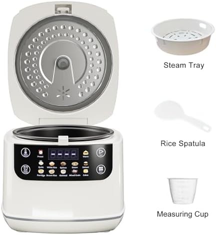 White digital six cup mini cooker — photo 4