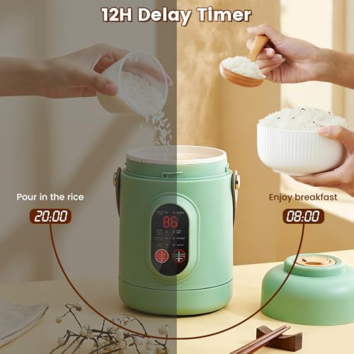 Green mini portable travel cooker — photo 4