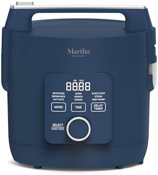Navy blue fuzzy logic cooker and steamer