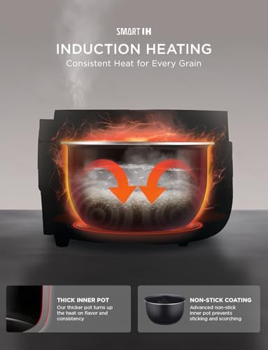 Gray 16-cup induction heating rice cooker — photo 4