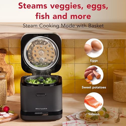 Compact eight cup grain cooker with scale — photo 5