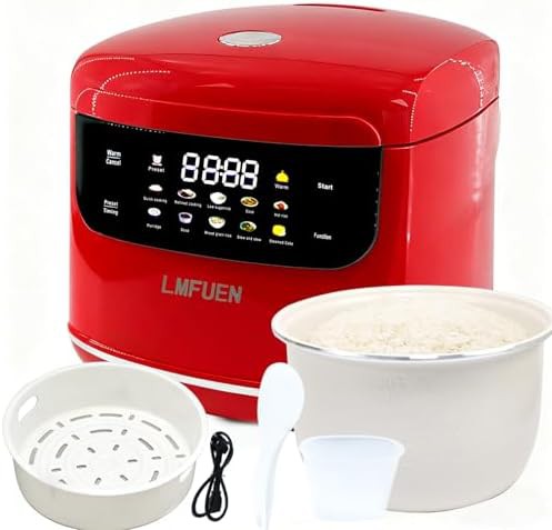 Mini ceramic cooker with steamer basket