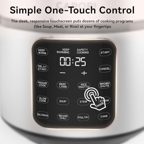 Silver touchscreen eight quart multi cooker — photo 4
