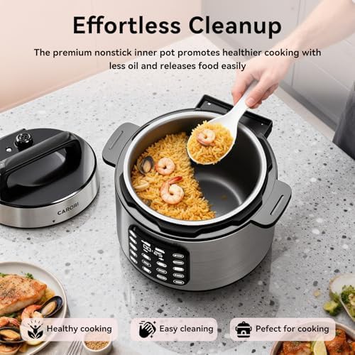 Silver touchscreen eight quart multi cooker — photo 5