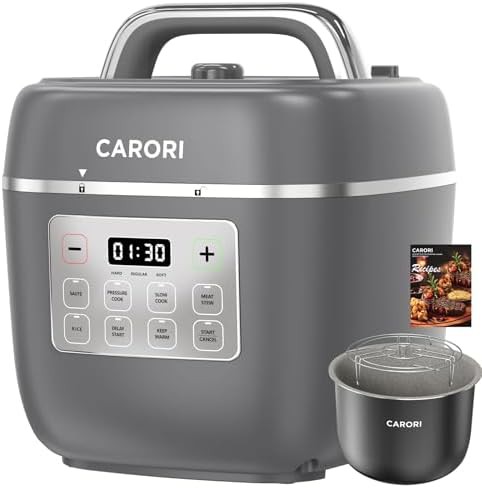 Gray ceramic three quart multi cooker