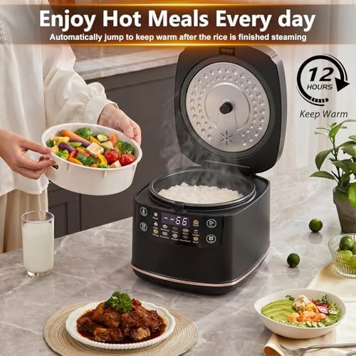 Black digital six cup portable cooker — photo 3