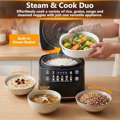 Black digital six cup portable cooker — photo 5