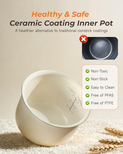 Mini three cup ceramic coated rice maker — photo 2