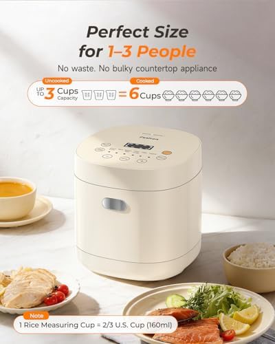 Mini three cup ceramic coated rice maker — photo 3