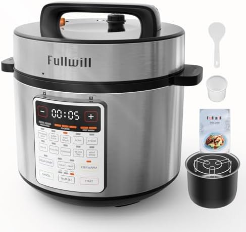 Eight quart max pressure cooker with ceramic pot