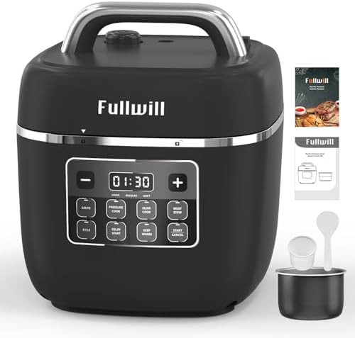 Three quart lite cooker with DIY mode