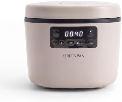 Clay colored ceramic rice cooker