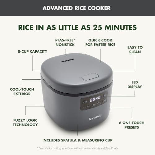 Graphite ceramic rice cooker eight cup — photo 4