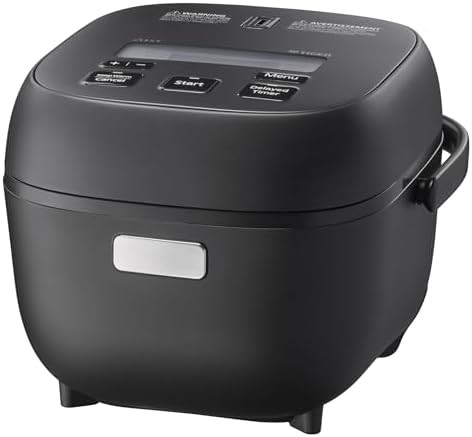 Black 3 cup micom rice cooker and warmer