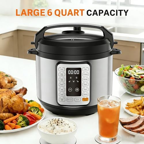 Silver electric pressure cooker 6 quart — photo 4