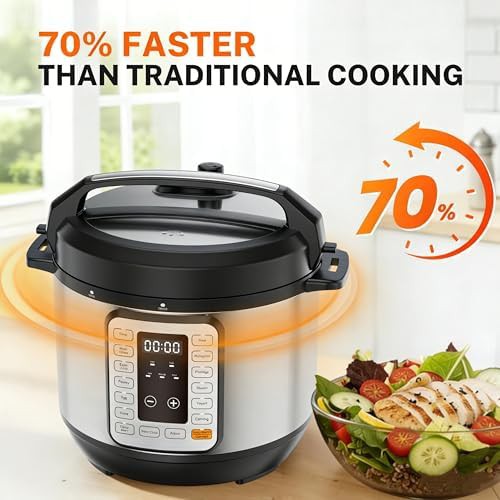 Silver electric pressure cooker 6 quart — photo 5