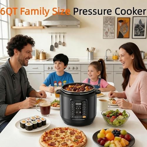 Black electric pressure cooker 6 quart — photo 3